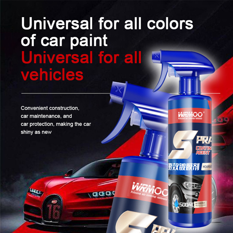 Automotive quick acting coating agent, car paint crystal plating nano coating spray