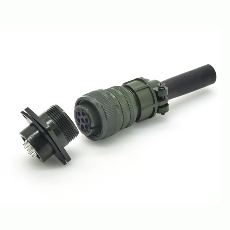 Hot Sale Green Mil-5015 Male And Female Plug Socket Battery Terminal Connectors Waterproof Amphenol Connector