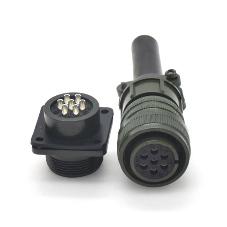 Hot Sale Green Mil-5015 Male And Female Plug Socket Battery Terminal Connectors Waterproof Amphenol Connector