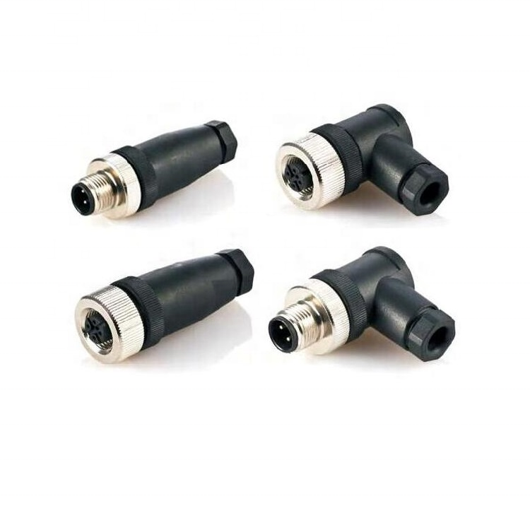 Small  M12 waterproof connectors ip67 m12 8 pins pogo pins for space