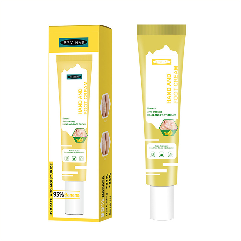 Banana Flavored Anti Cracking Care Hand and Foot Cream Nourishes Hands and Feet To Prevent Dryness and Cracking