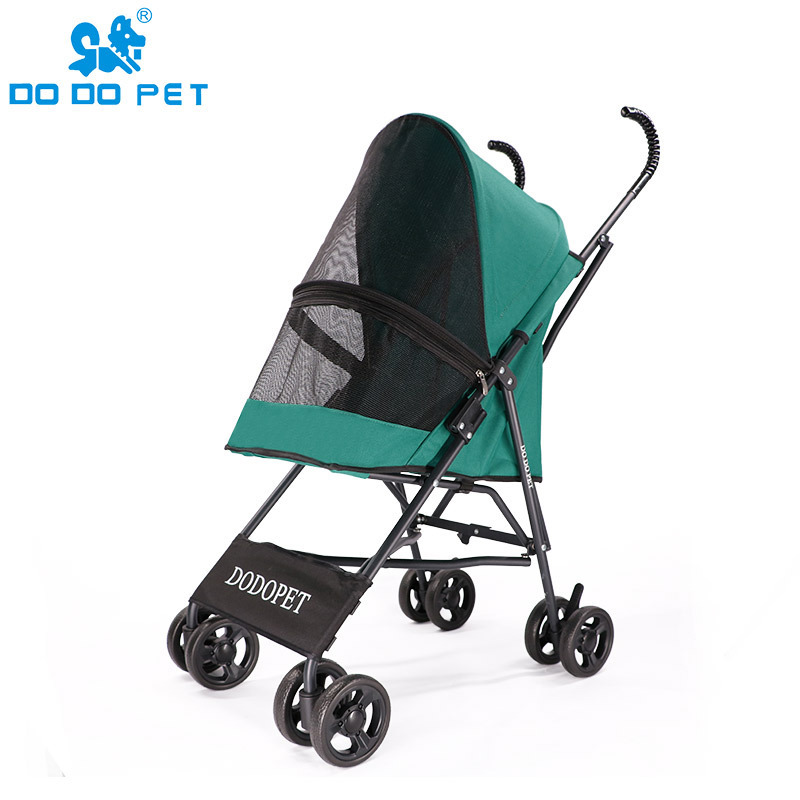 foldable small  luxury portable four wheels cat pet carrier  japan pet stroller for cat and dog