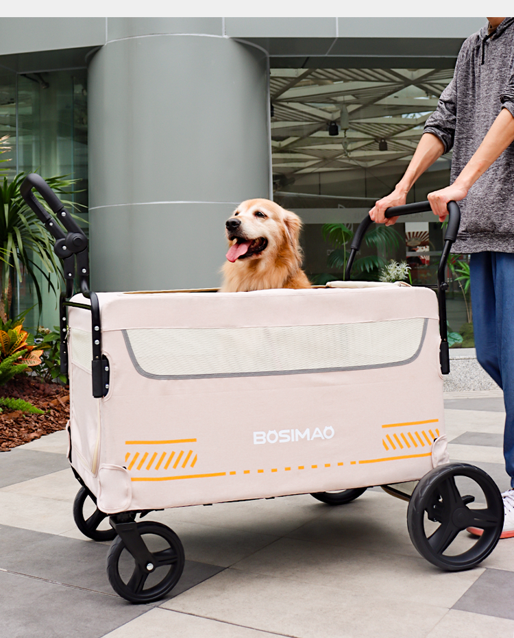 wholesale large running  carrier cat dog pram  folding 4-wheel pet cart travel carry double  pet stroller for big dog