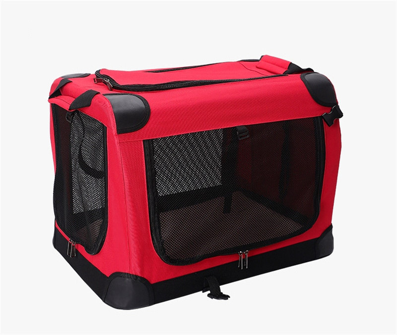 Hot Selling Wholesale Foldable Breathable Transport Portable Large Pet Dog Cat Travel Carrier Cage