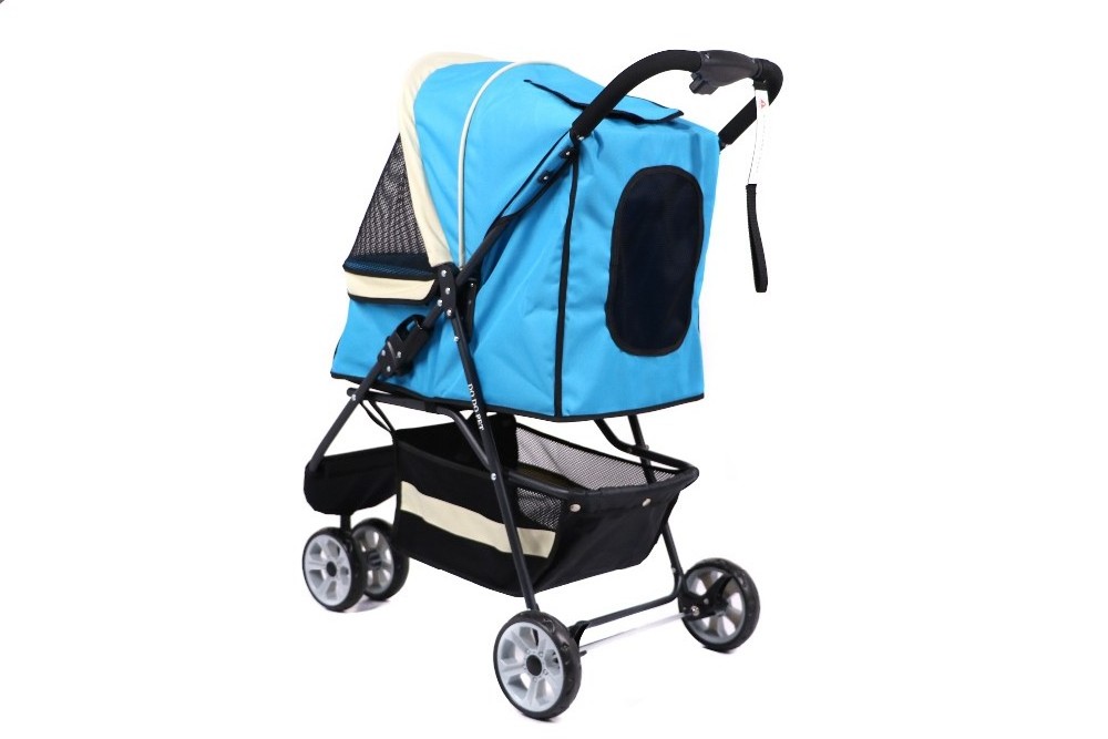 luxury factory wholesale 3 piece wheels travel carrier pet strollers dog carrier cart for medium dogs and cats