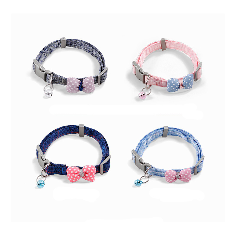 Christmas hot sale pet cat collars breakaway reflective cat Collar with bell for cat dog