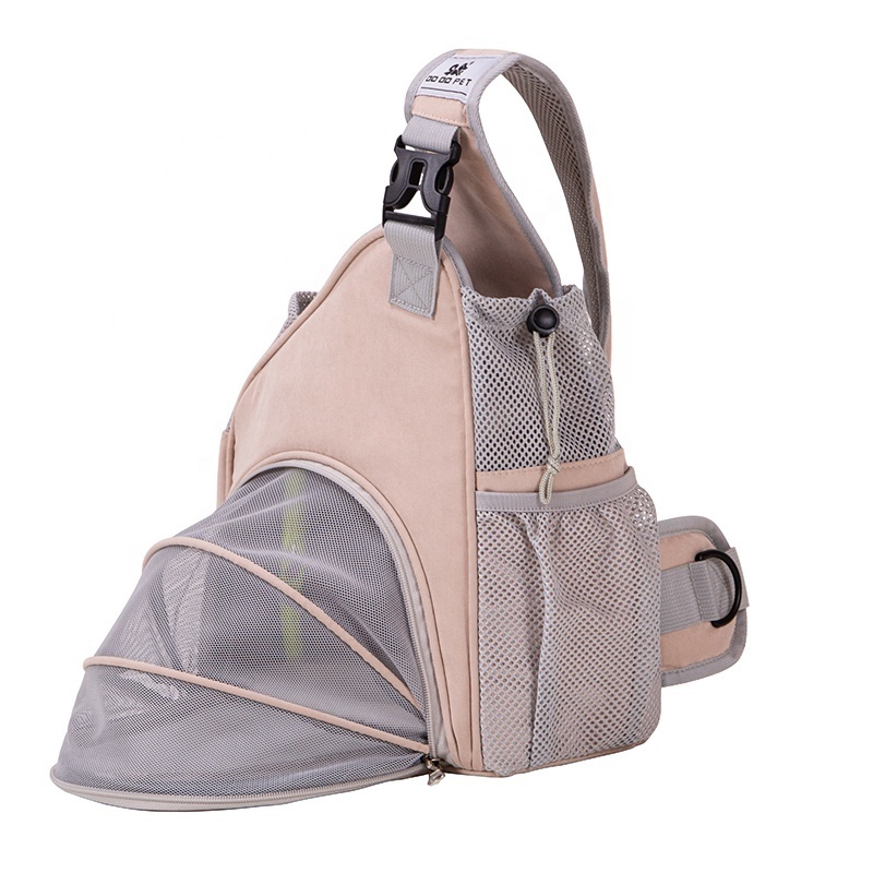 Factory expandable luxury dog carrying bag backpack front chest pet training bag for pet cats and dogs