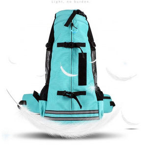 Factory outlets dog travel backpack hot sale carrier pet bag see-through backpack for dog hiking