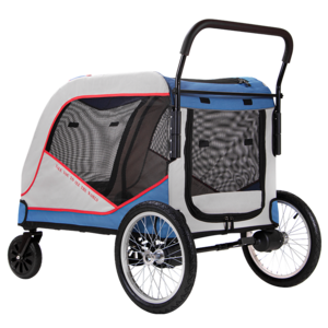 wholesale hight quality luxury 4 wheels pet stroller dog cat pram cart stroller for lager dogs