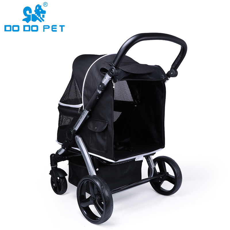 DODOPET high quality  pet stroller carrier travel 4 wheels dog carts with wheels cat stroller for large dog