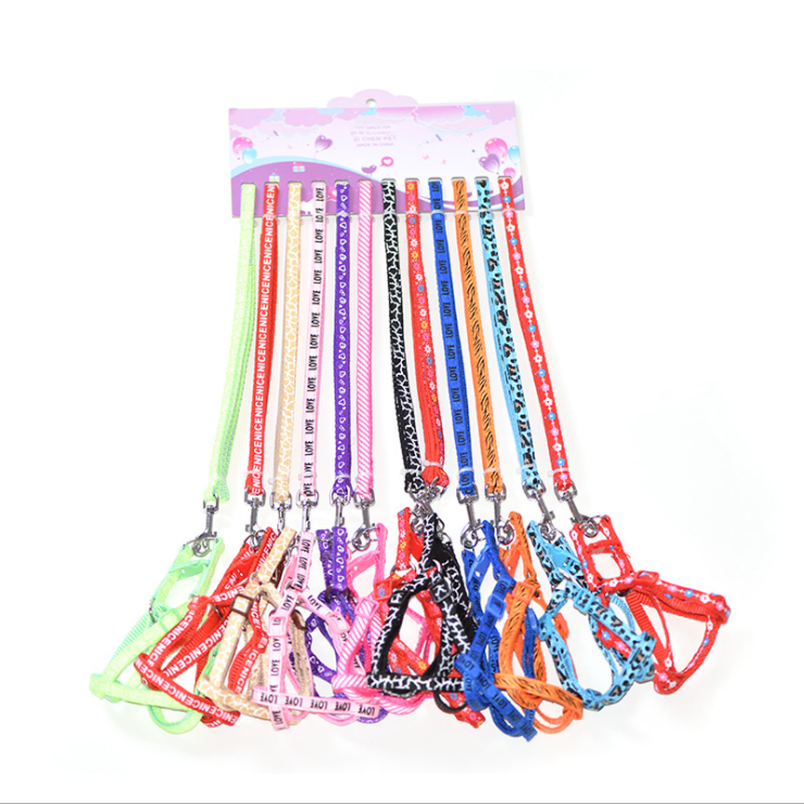 Wholesale  high quality Pet supplies dog harness collar leash and harness dog  outdoor pet dog harness