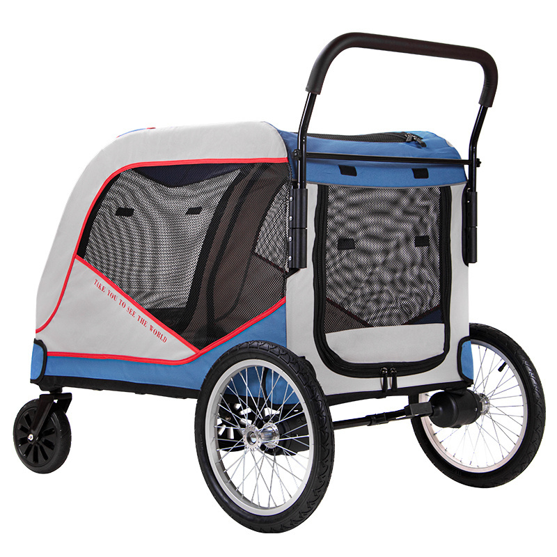 luxury wholesale dog stroller luxury 4 wheels pet designer foldable pet stroller for dog and cats