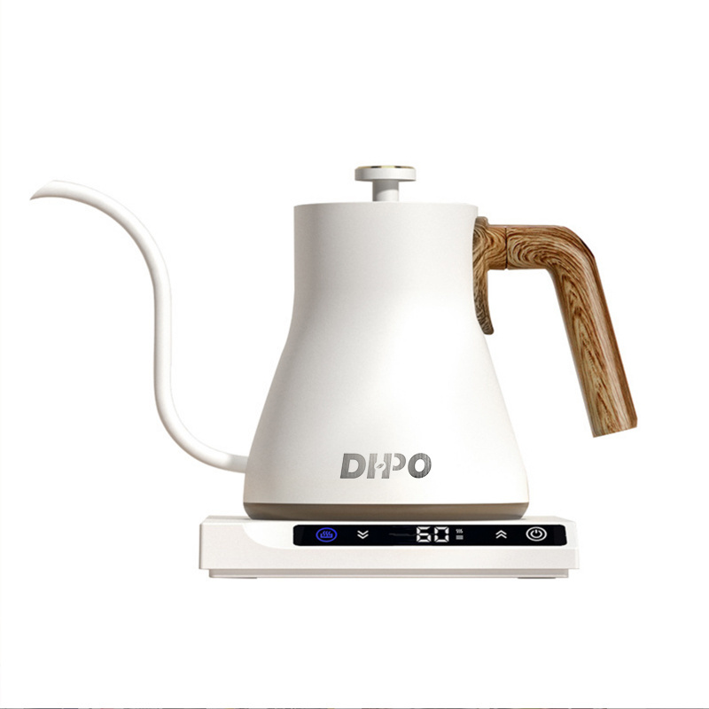 DHPO portable coffee brewer maker 600ml tea pot drip over spout electric pour over gooseneck coffee kettle