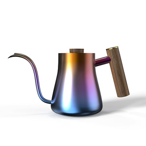 New design rainbow color Electric Coffee Kettle Eco-Friendly customized Inner Stainless steel 800ML Kettle Travel Portable