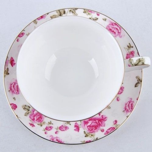 wholesale bone china tea cup and saucer