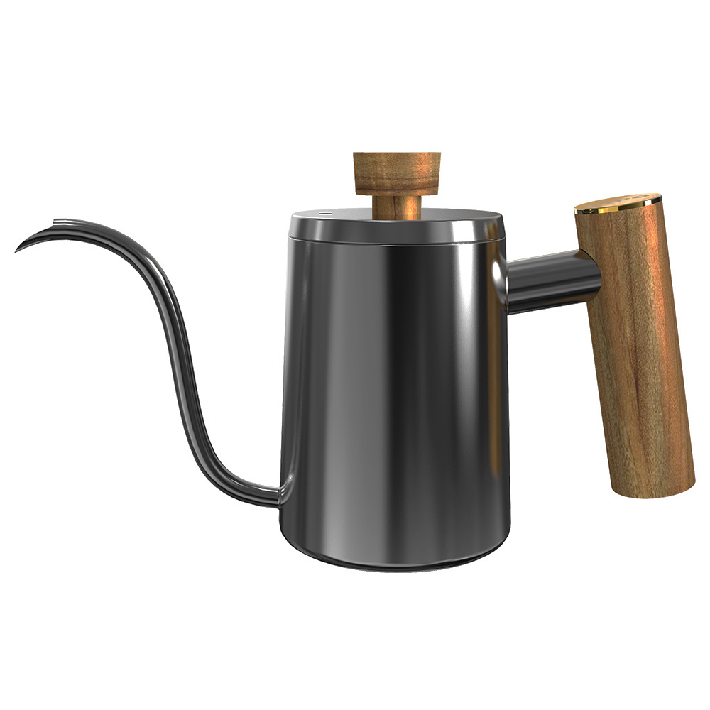 DHPO Portable Home Long over Spout Gooseneck Stainless Steel Manual Hand Pour over Coffee Kettle