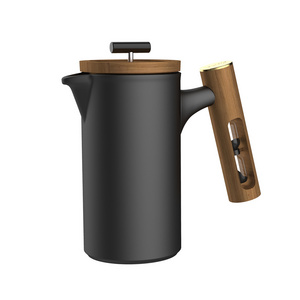 Wholesale vacuum ceramic coffee pot with 4 level SLS filtration system french coffee press potable french press for camping