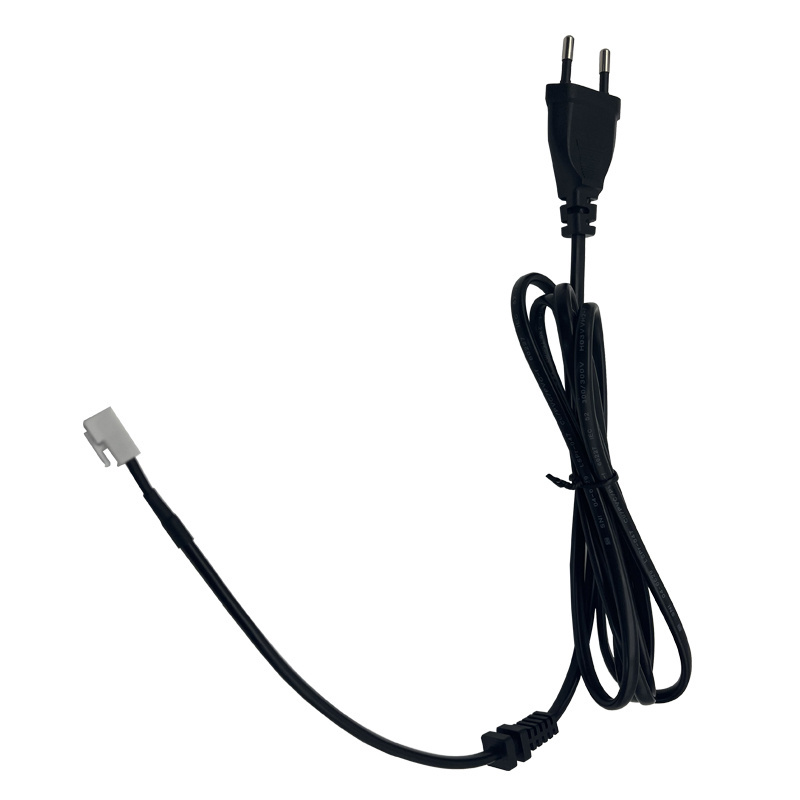 Non-Grounding 2 Poles Indonesia Standard SNI Certificated 2 Pin Mains Cable Plug With 3.96 Connector Power Cord