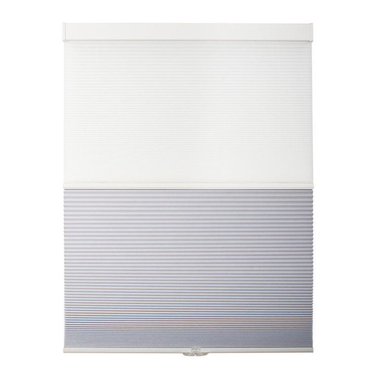 Cordless Honeycomb Blinds Cellular Shades Full Blackout Light Through Day And Night Honeycomb for French Windows