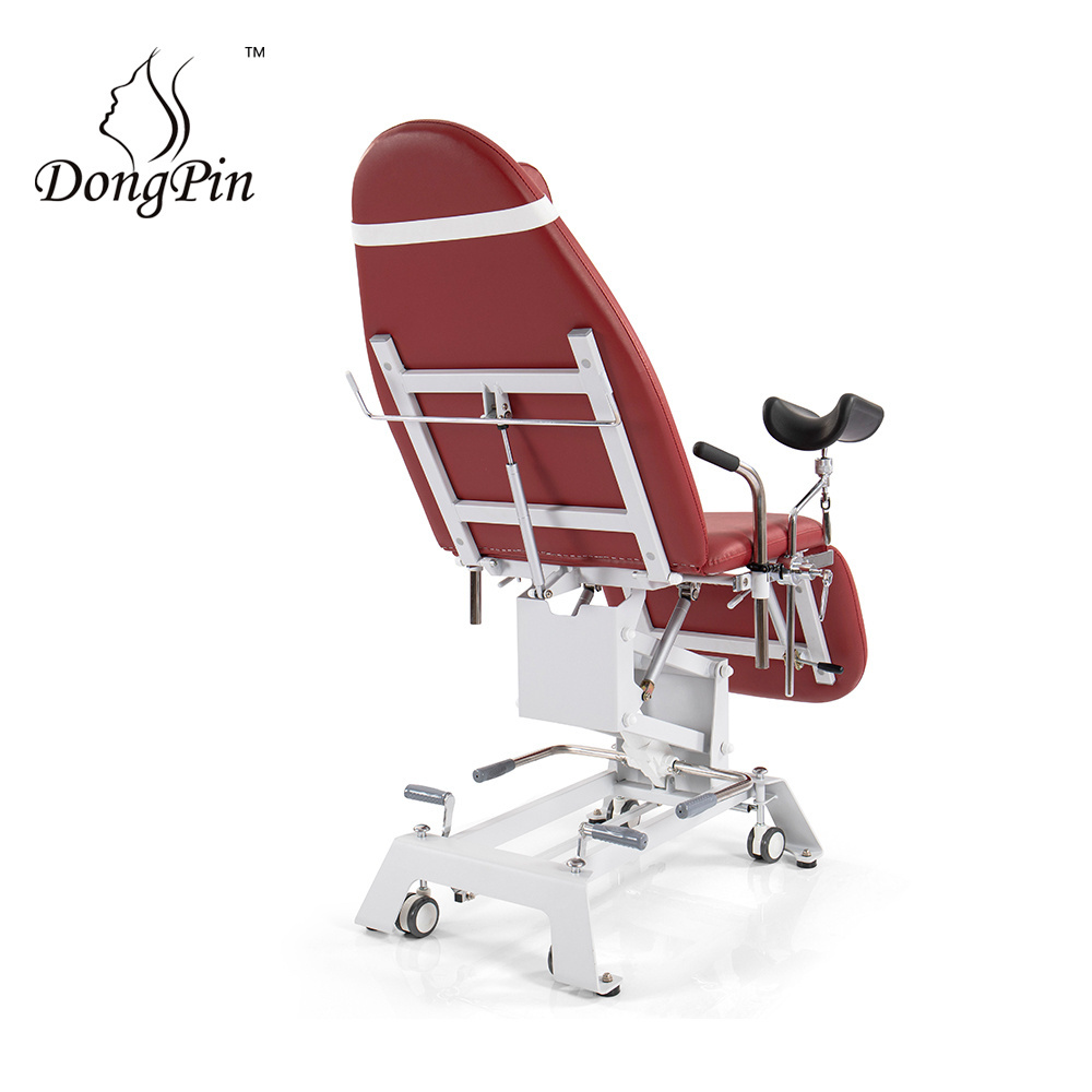 Hospital Examination Chair Gynecological Chair Treatment Table with Stirrups Professional Grade Medical Chair