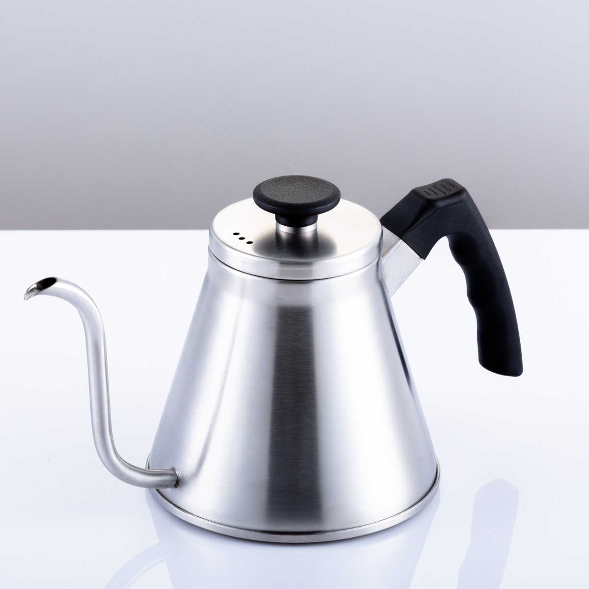 Factory Sale 800ML 304 Stainless Steel Directly Matte Black Cold Brew Manual Maker Pour Over Drip Coffee Kettle