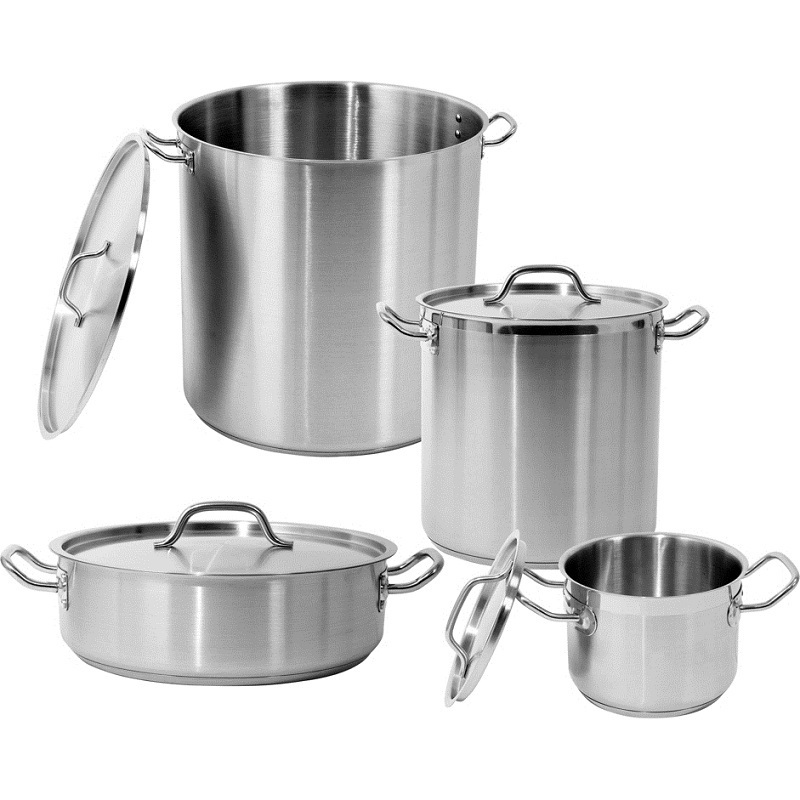 Dontalen Wholesale Stainless Steel Large Aluminium Pot Hotel Restaurant Soup Stock Pot