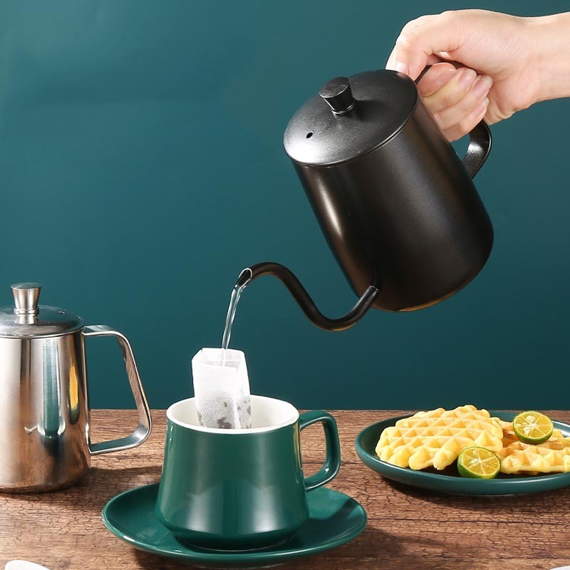 Hot Sale	Coffee Kettle Stainless Steel Travel Portable Mini Coffee Kettle Coffee Pour over Kettle