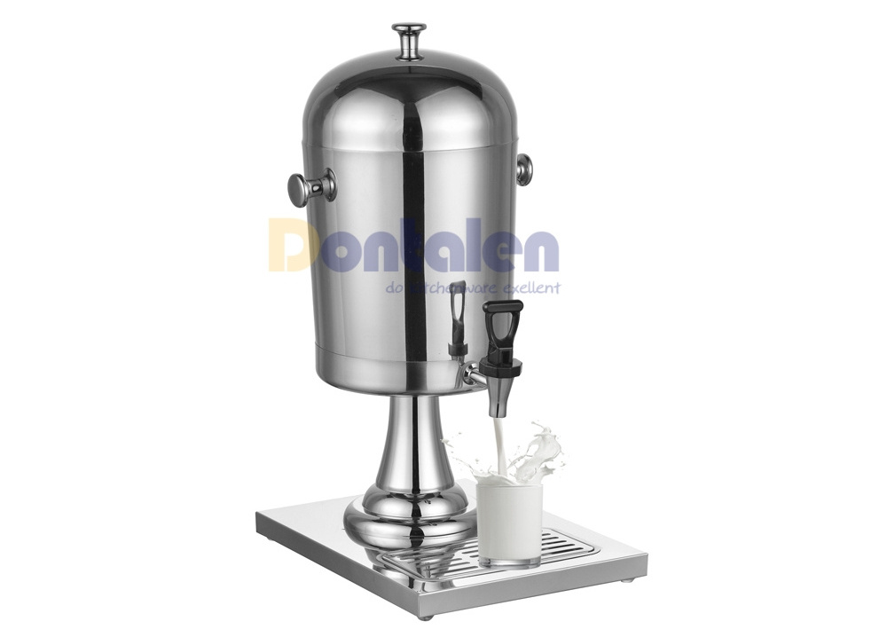 Dontalen 8L Deluxe Stainless Steel Milk Coffee Urn Juice Beverage Dispenser For Buffet Catering