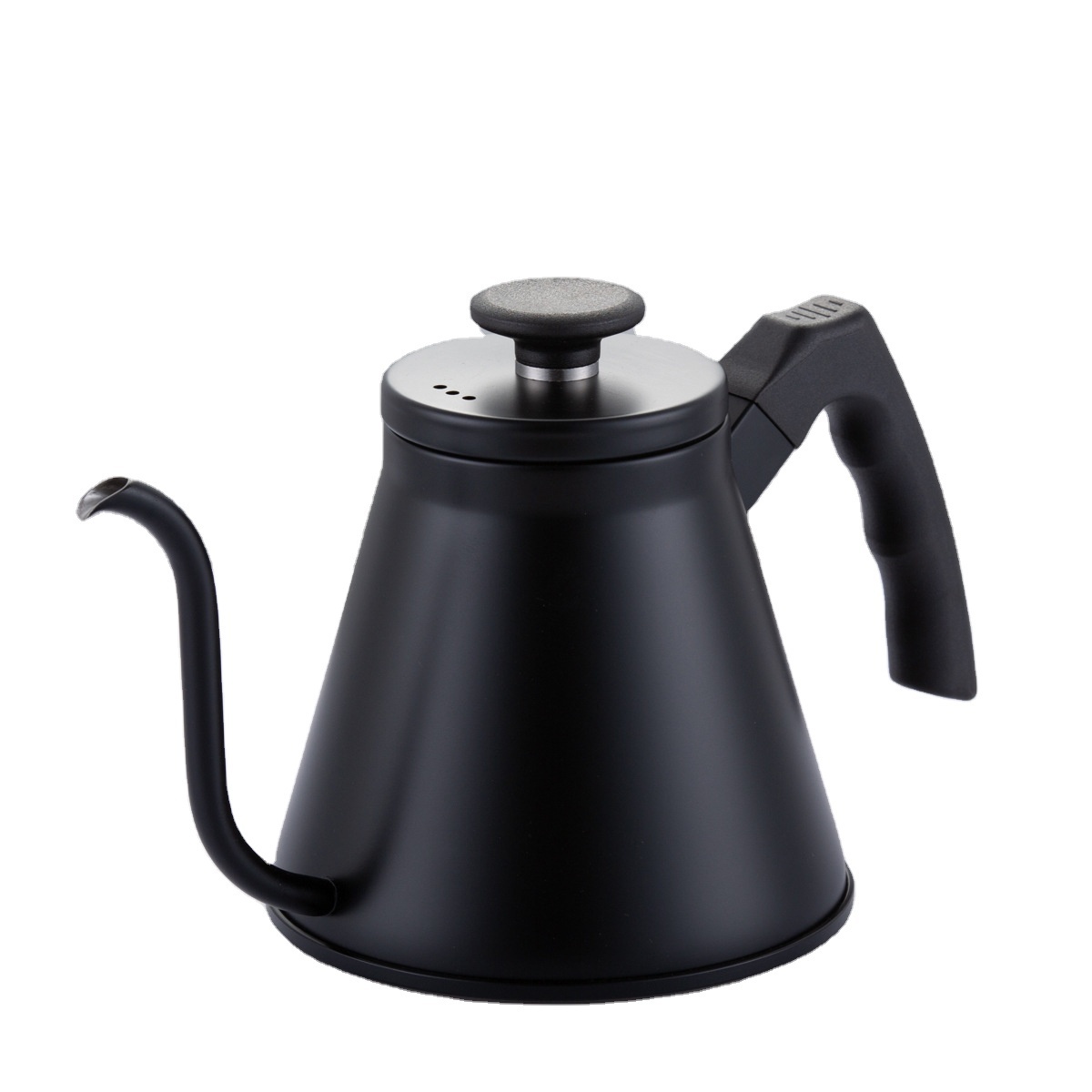 Factory Sale 800ML 304 Stainless Steel Directly Matte Black Cold Brew Manual Maker Pour Over Drip Coffee Kettle