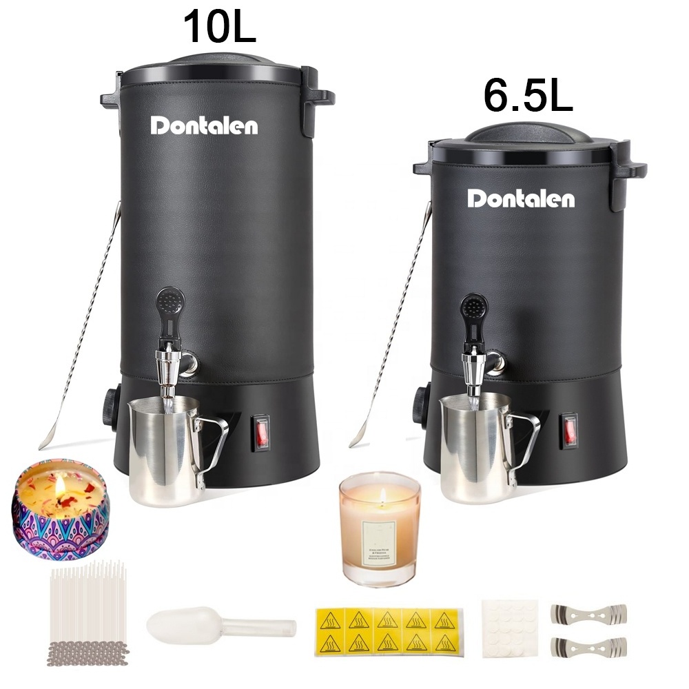 Dontalen 10 L Large Electric Wax Melting Pot Commercial Candle Maker Machine Wax Melter for Candle Making