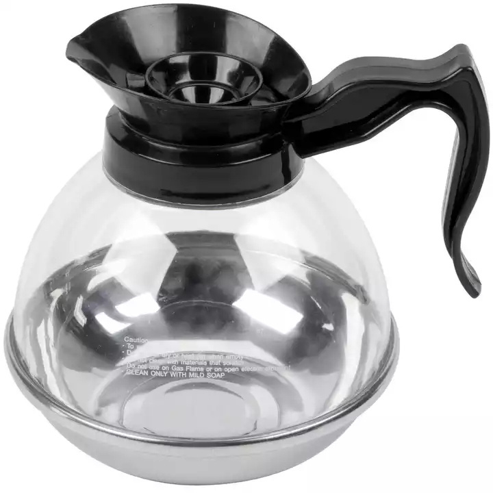 Hot Sale 1.2L Stainless Steel Bottom Coffee Pot Decanter Polycarbonate Tea Coffee Kettle