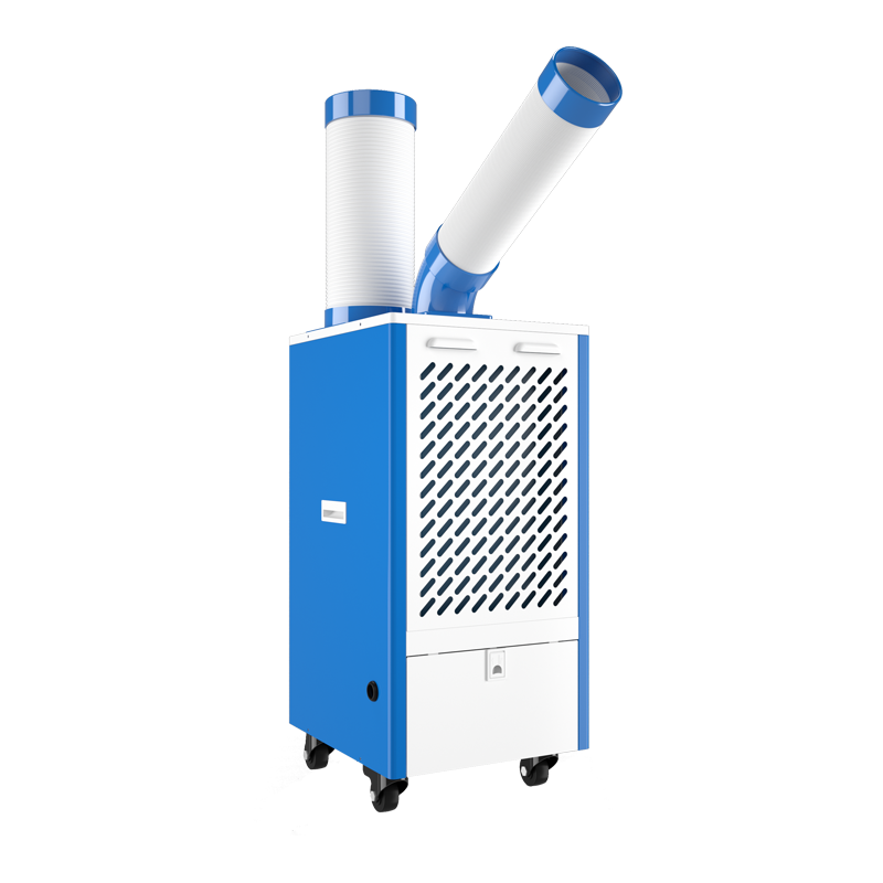 220V 50Hz 9000BTU Air cooler portable Air Conditioner Industrial Chiller with ajustable direction mobile cooling outlet pipes