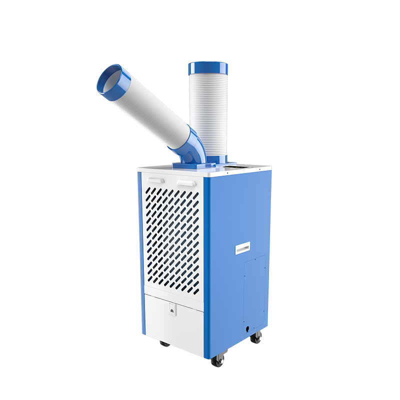 220V 50Hz 9000BTU Air cooler portable Air Conditioner Industrial Chiller with ajustable direction mobile cooling outlet pipes