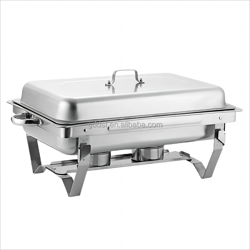 Wholesale Hotel Restaurant Catering Luxury Chafing Dish Buffet Set Stainless Steel Alcohol buffet stove 9L Chaffing Dish Set