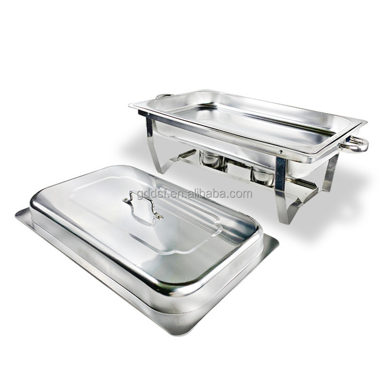 Wholesale Hotel Restaurant Catering Luxury Chafing Dish Buffet Set Stainless Steel Alcohol buffet stove 9L Chaffing Dish Set