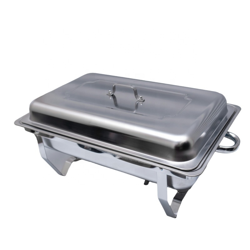 Wholesale Hotel Restaurant Catering Luxury Chafing Dish Buffet Set Stainless Steel Alcohol buffet stove 9L Chaffing Dish Set