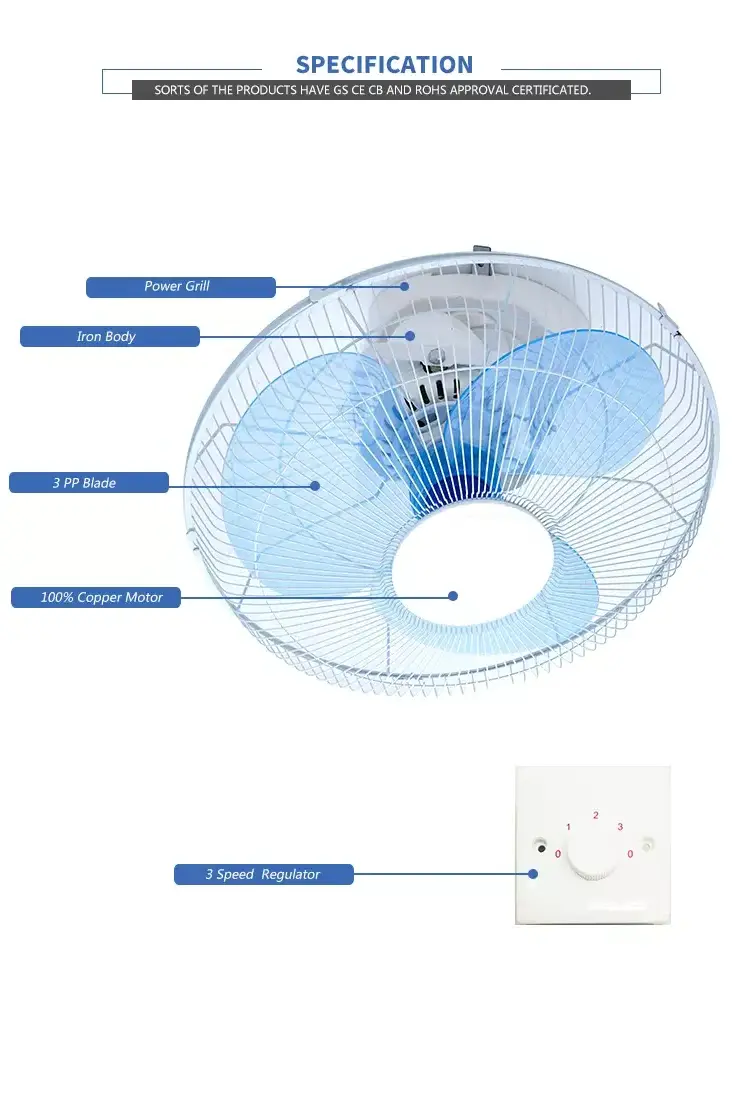 Home orient oscillation ceiling hanging fan more blade options quiet ceiling fan