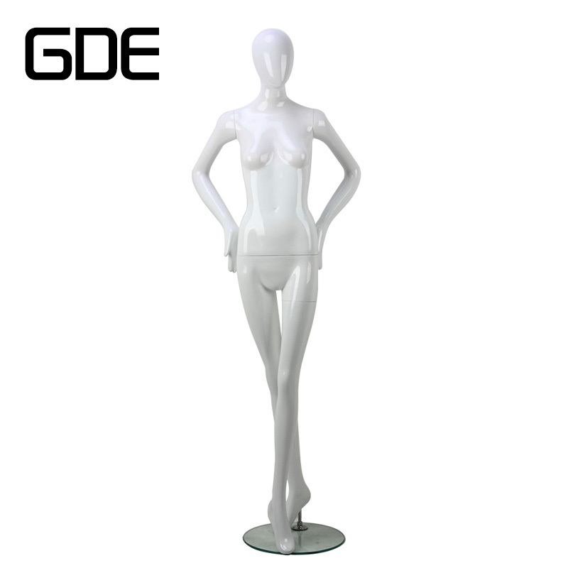 wholesale sexy fiberglass female egg head dress form mannequin