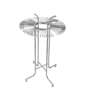 Metal spinning ties display rack with 4 legs