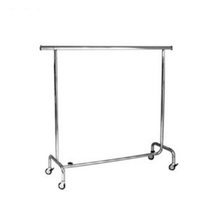 high quality clothing display racks Metal chrome adjustable garment rack