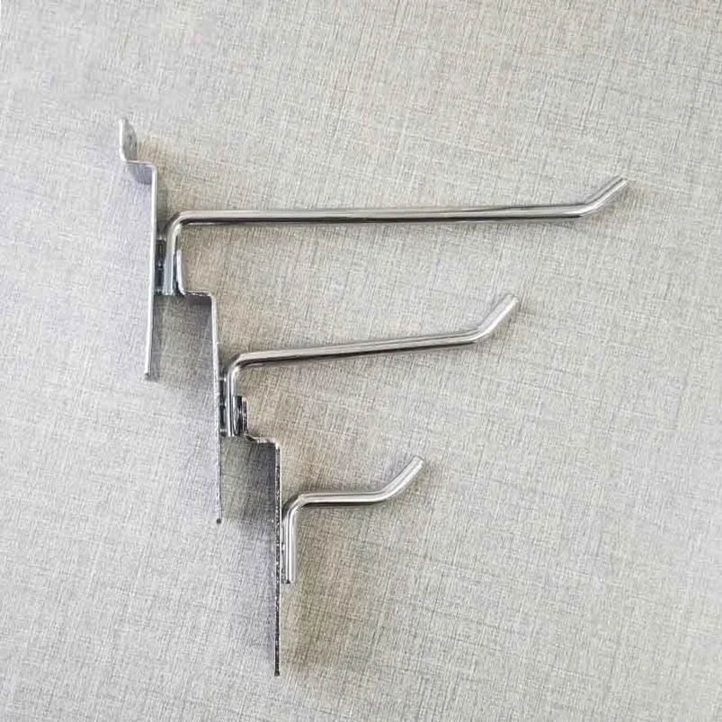 metal chrome supermarket display accessories panel hook