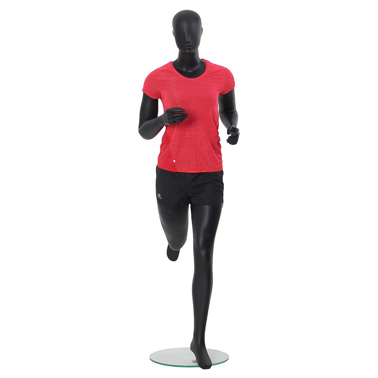 Realistic exercise female mannequin running display mannequin for sale