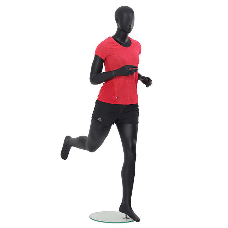 Realistic exercise female mannequin running display mannequin for sale