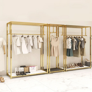 Custom garment clothing display rack metal boutique clothing rack display