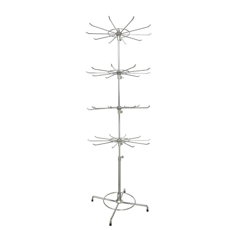 Metal 4 layer hat display rack/hat stand for sale