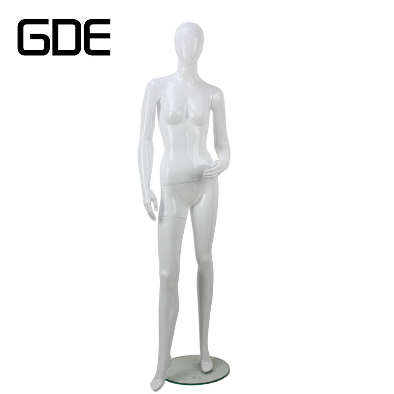 wholesale sexy fiberglass female egg head dress form mannequin