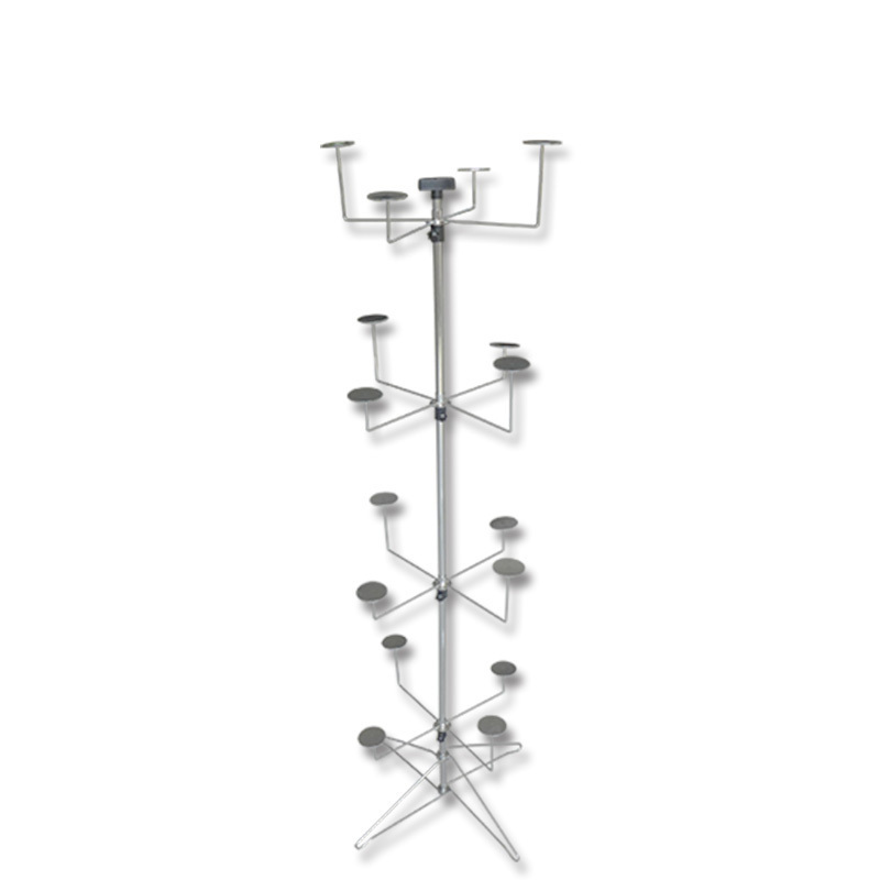 Metal 4 layer hat display rack/hat stand for sale