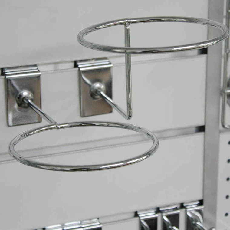 factory wholesale Metal chrome ball hook display rack ball hook