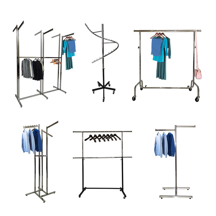 Custom stand display racks shop racking display garment clothing rack