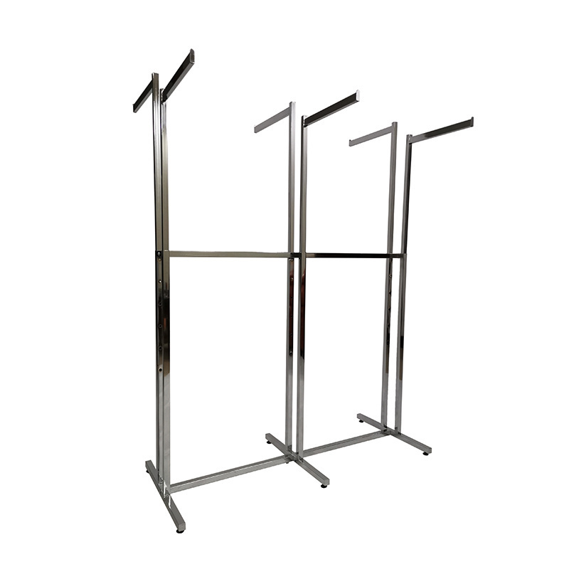 Custom Clothing Display Racks Garment Metal Shelf Store Dress Display Stands For Clothes Shops